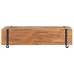 Mueble para TV madera teca macizo 110x30x32,5 cm