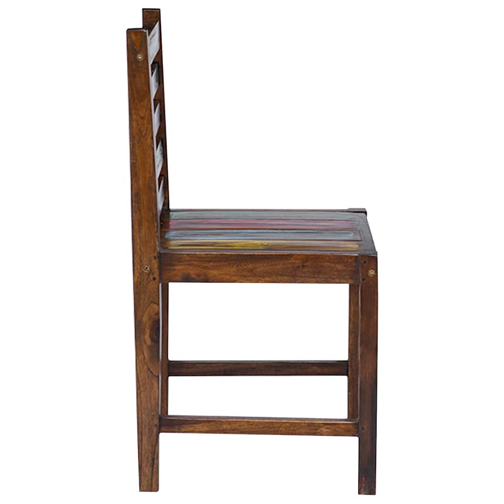 Sillas de comedor 2 unidades madera maciza reciclada