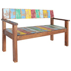 Banco de madera maciza reciclada 115 cm