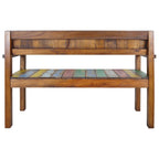 Banco de madera maciza reciclada 115 cm