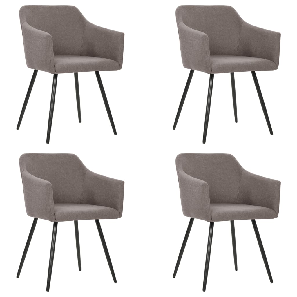 323094 Dining Chairs 2 pcs Dark Grey Fabric