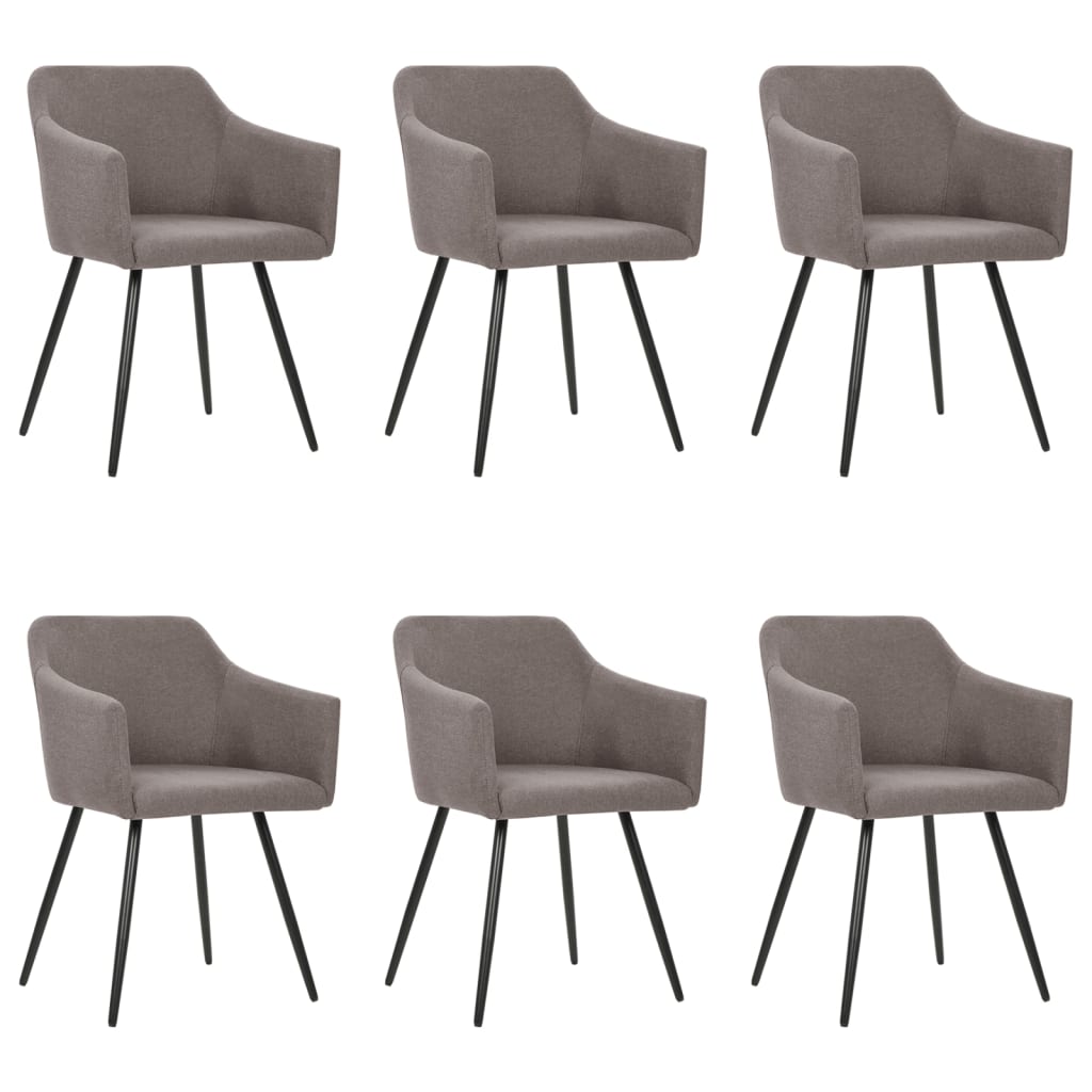 323094 Dining Chairs 2 pcs Dark Grey Fabric