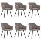 323094 Dining Chairs 2 pcs Dark Grey Fabric
