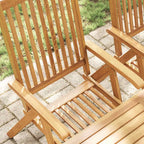 Sillas plegables de jardín 4 unidades madera de acacia maciza