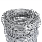 Valla de jardín de acero galvanizado plateado 50x1,25 m