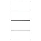 Aluminum and ESG black glass sliding door 102.5x205 cm