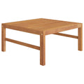 Mesa de jardín de madera maciza de teca 63x63x30cm