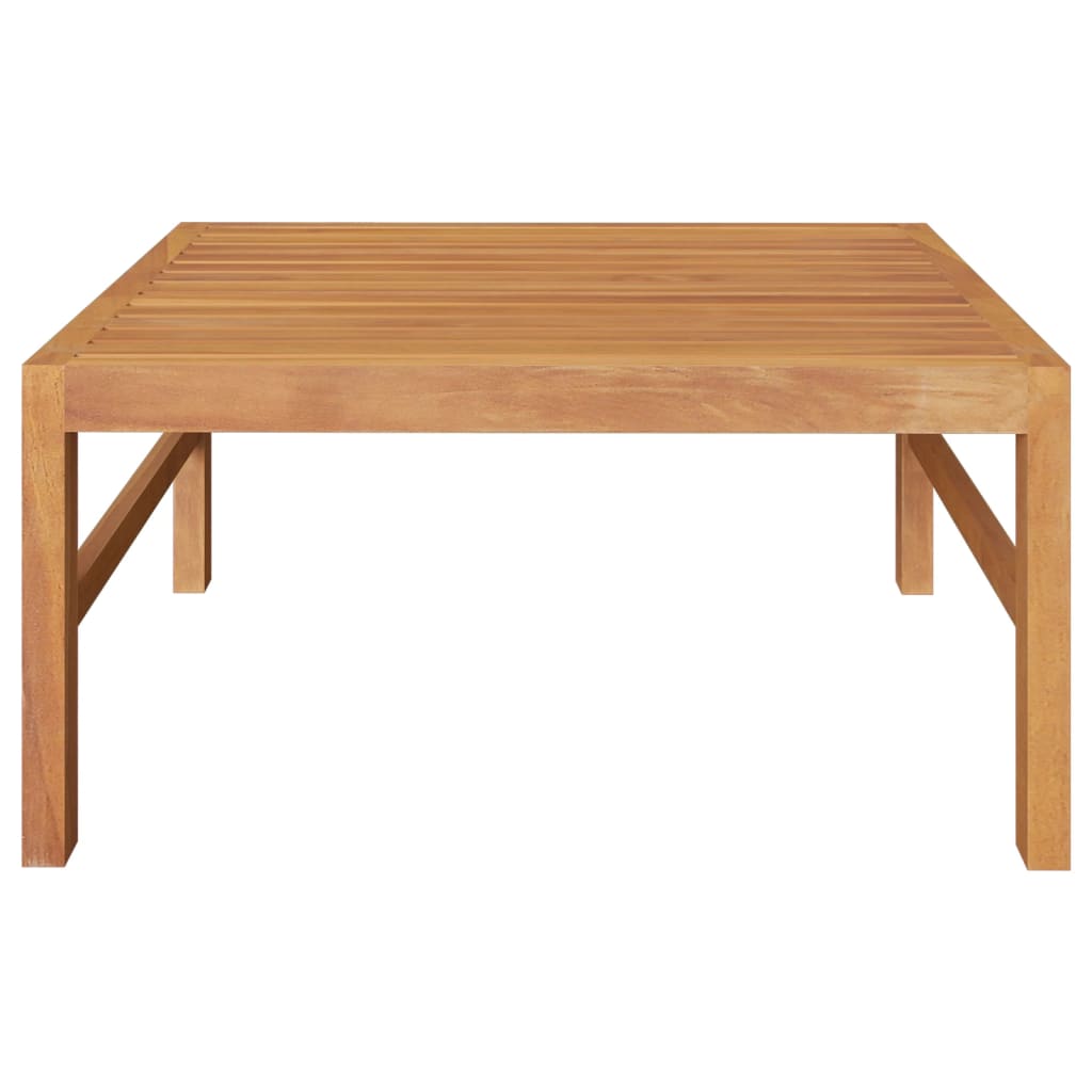 Mesa de jardín de madera maciza de teca 63x63x30cm