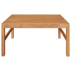 Mesa de jardín de madera maciza de teca 63x63x30cm