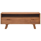 Mueble para la TV madera maciza de teca 110x30x45 cm