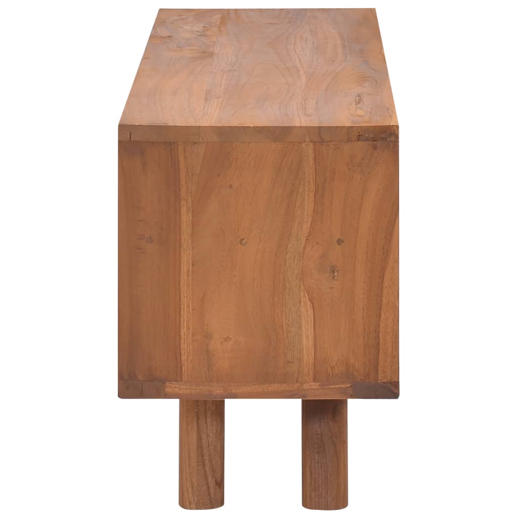 Mueble para la TV madera maciza de teca 110x30x45 cm