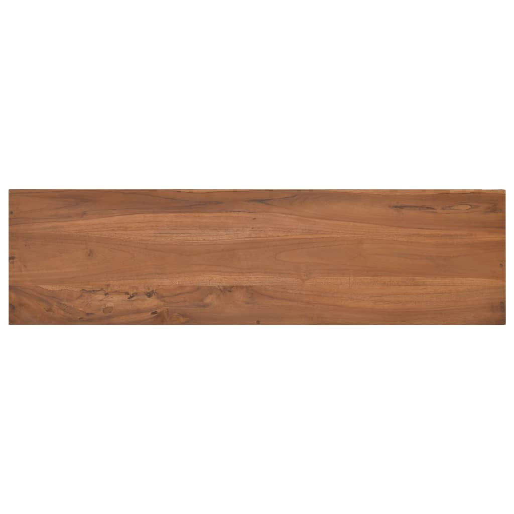 Mueble para la TV madera maciza de teca 110x30x45 cm