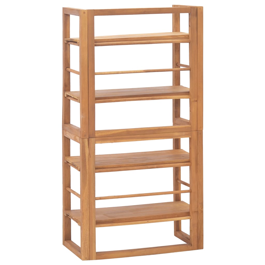 Estantería de madera maciza de teca 60x30x120 cm