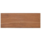 Mesa consola de madera maciza de teca 80x30x80 cm
