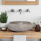Lavabo gris mármol Ø40x12 cm