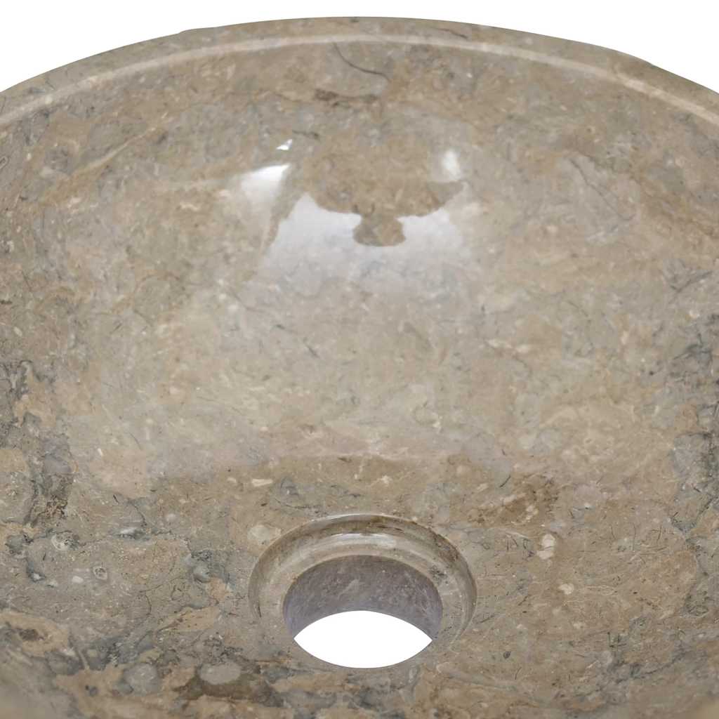 Lavabo gris mármol Ø40x12 cm