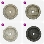 Lavabo gris mármol Ø40x12 cm