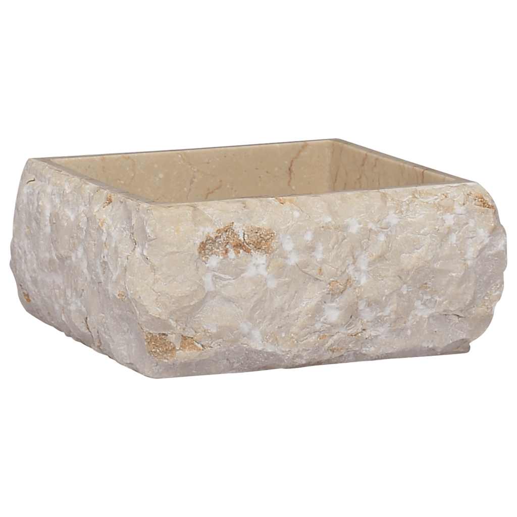 Lavabo crema mármol 30x30x13 cm