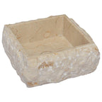Lavabo crema mármol 30x30x13 cm