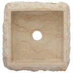 Lavabo crema mármol 30x30x13 cm