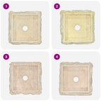 Lavabo crema mármol 30x30x13 cm