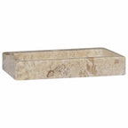 Lavabo de pared mármol crema 38x24x6,5 cm