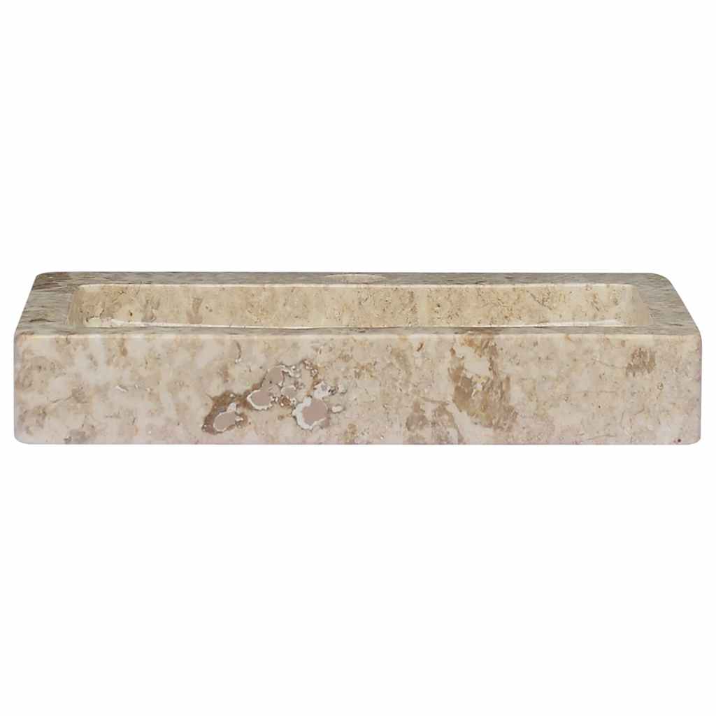 Lavabo de pared mármol crema 38x24x6,5 cm