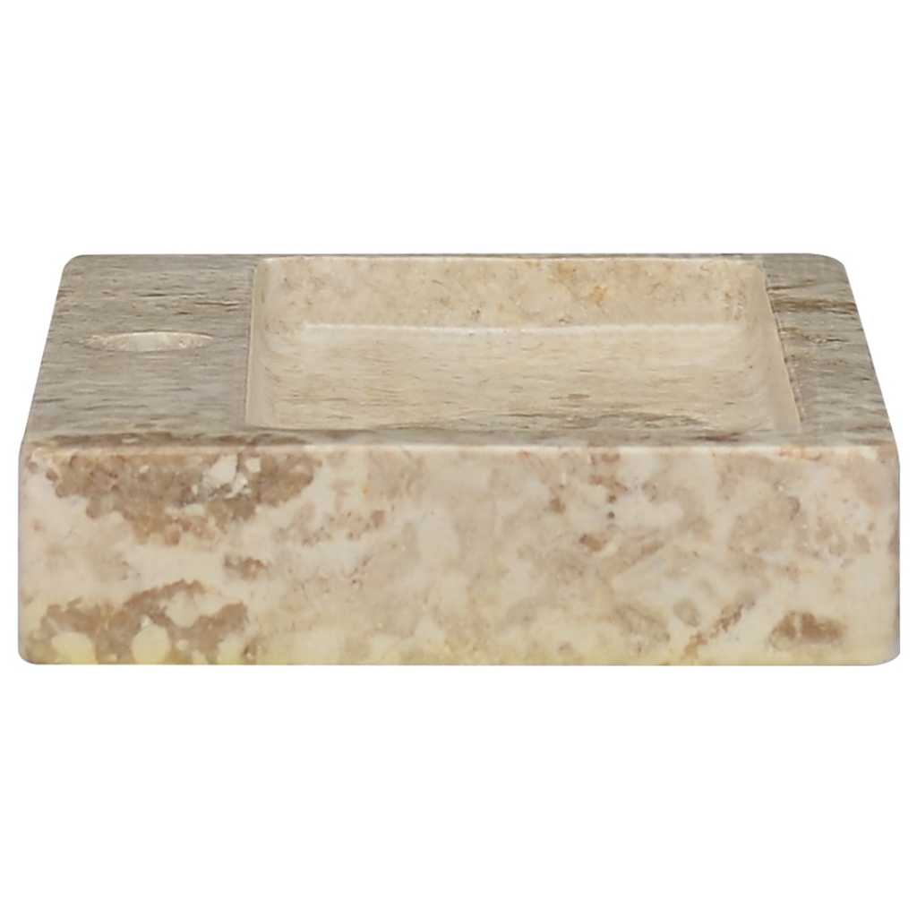 Lavabo de pared mármol crema 38x24x6,5 cm