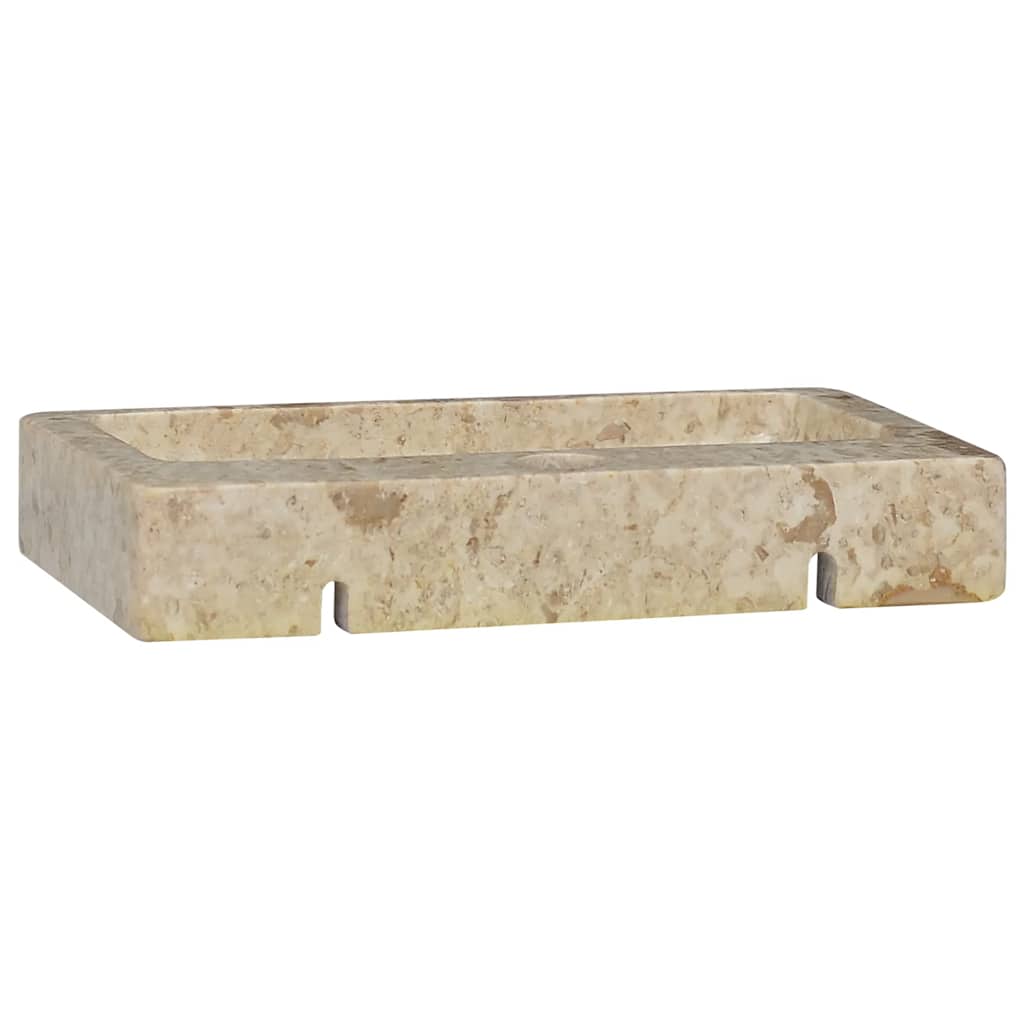 Lavabo de pared mármol crema 38x24x6,5 cm