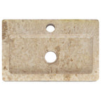 Lavabo de pared mármol crema 38x24x6,5 cm