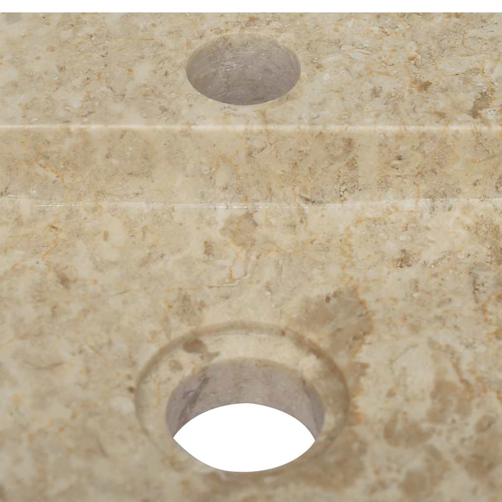 Lavabo de pared mármol crema 38x24x6,5 cm