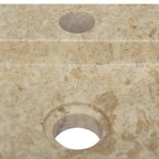 Lavabo de pared mármol crema 38x24x6,5 cm