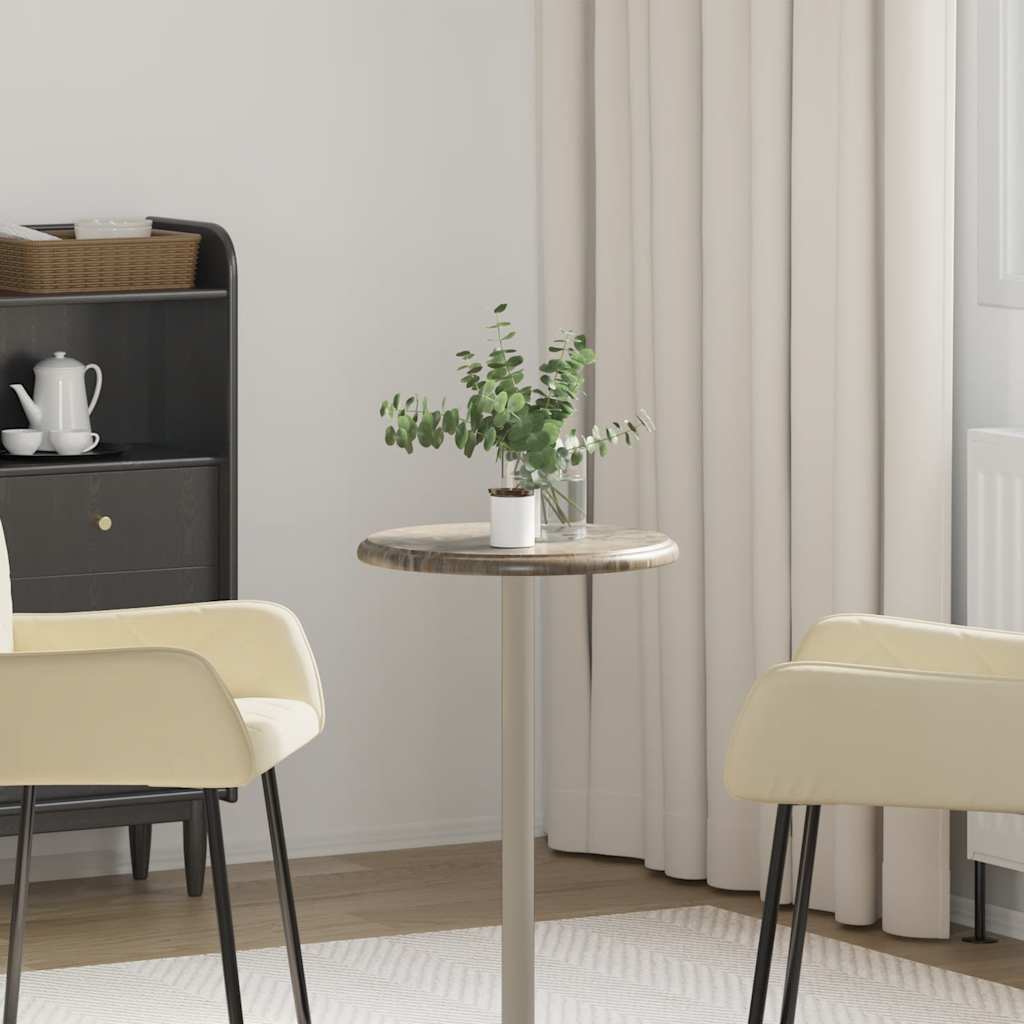 Tablero para mesa mármol color crema Ø40x2,5 cm