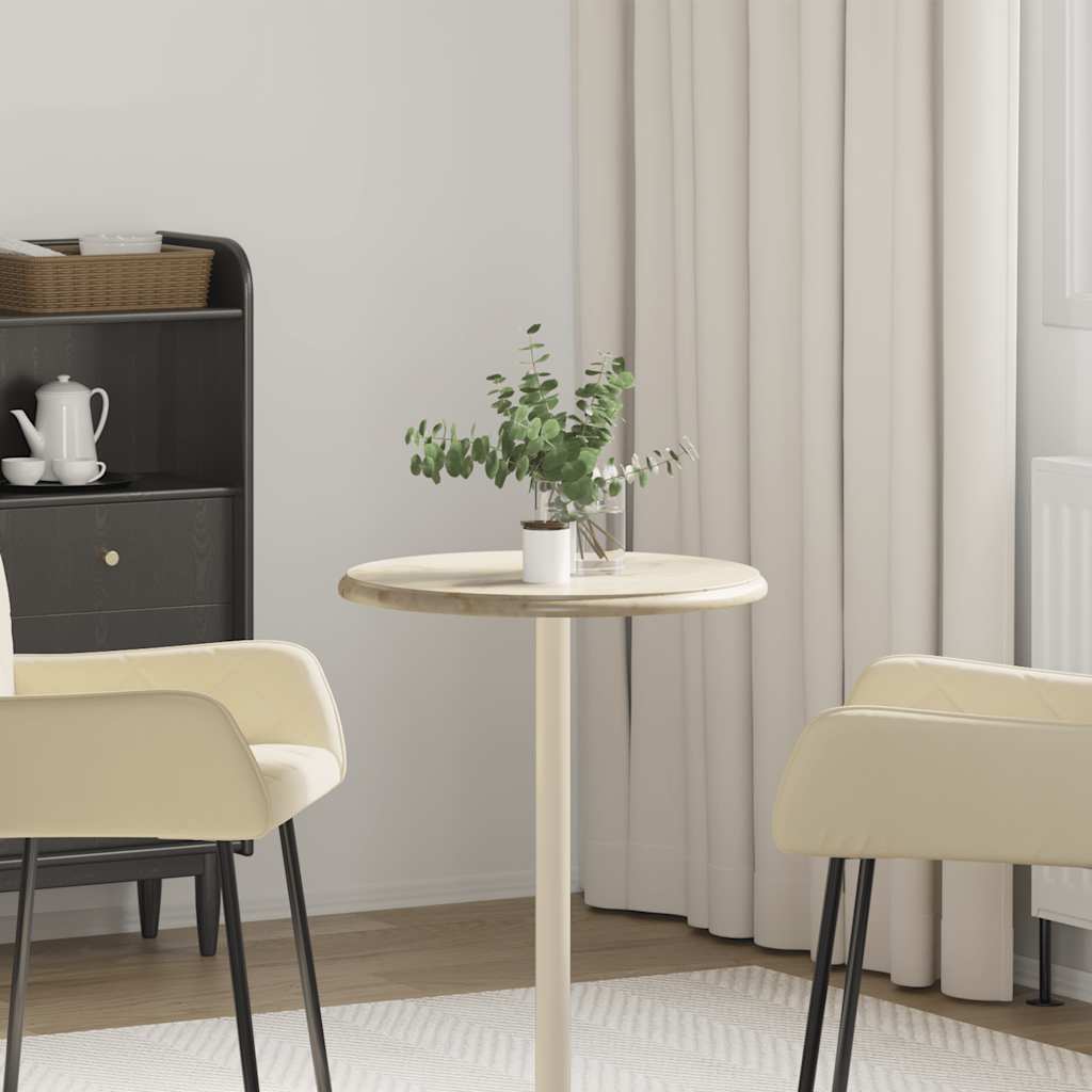 Tablero para mesa mármol color crema Ø40x2,5 cm