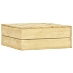 Set de sofás jardín 2 piezas con cojines madera pino impregnada
