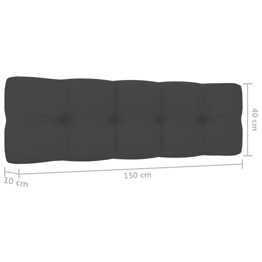 Set de sofás jardín 2 piezas con cojines madera pino impregnada