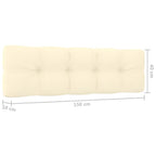 Set muebles de jardín y cojines 2 pzas madera pino impregnada