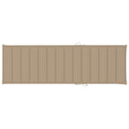 Tumbona doble y cojines beige madera pino impregnada