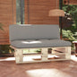 Central pallet sofa for garden, impregnated pine wood