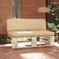 Central pallet sofa for garden, impregnated pine wood