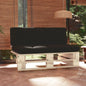 Central pallet sofa for garden, impregnated pine wood