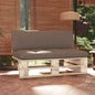 Central pallet sofa for garden, impregnated pine wood