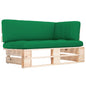 Impregnated pine wood garden pallet corner sofa