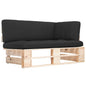 Impregnated pine wood garden pallet corner sofa