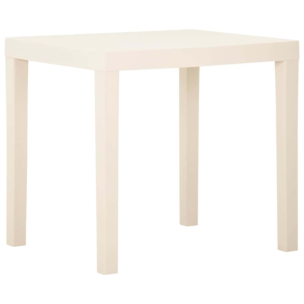 Mesa de jardín 126x76x72 cm plástico verde