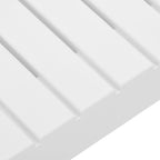 White plastic garden table