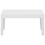 Set de muebles de jardín 2 piezas con cojines plástico blanco