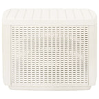 Mesa de jardín plástico blanco 53x53x40 cm