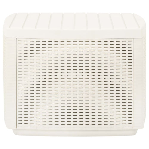 White plastic garden table 53x53x40 cm