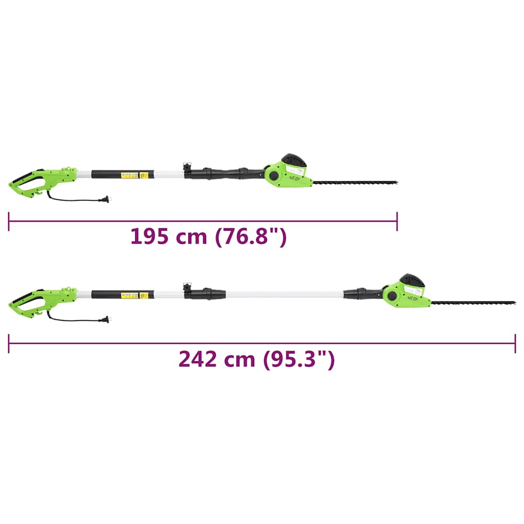 Cortasetos eléctrico telescópico pértiga 25/41 cm 710/550W